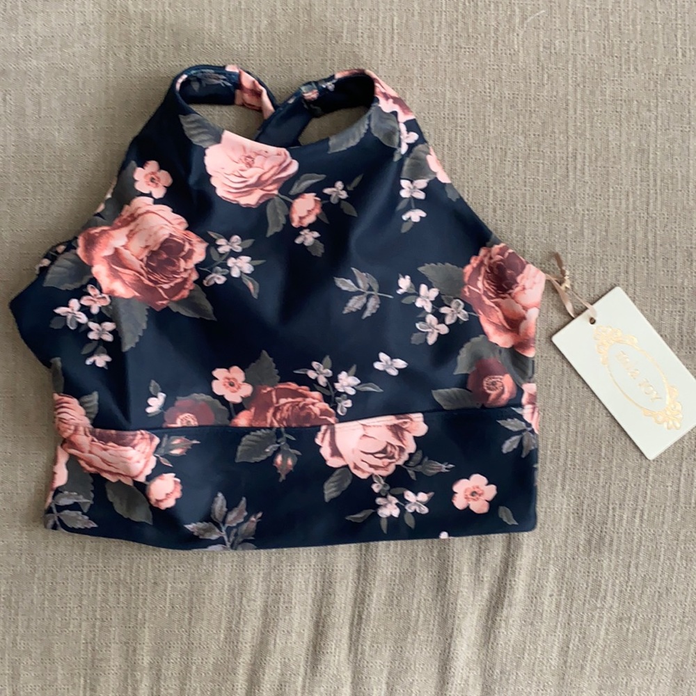 Kyla Bra in Black Grandma Floral